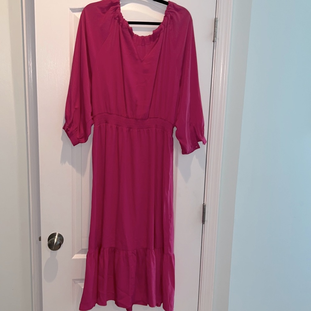 Pink Midi Dress